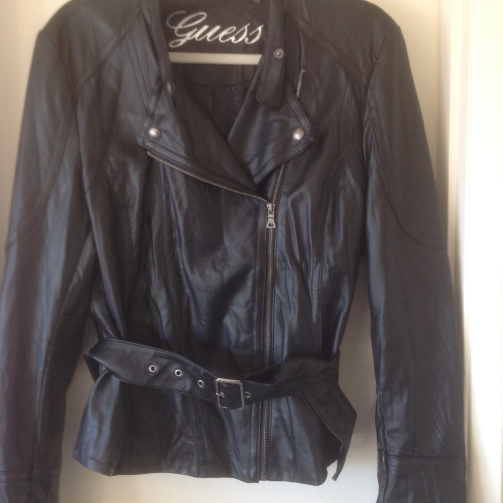 Guess faux leather moto jacket